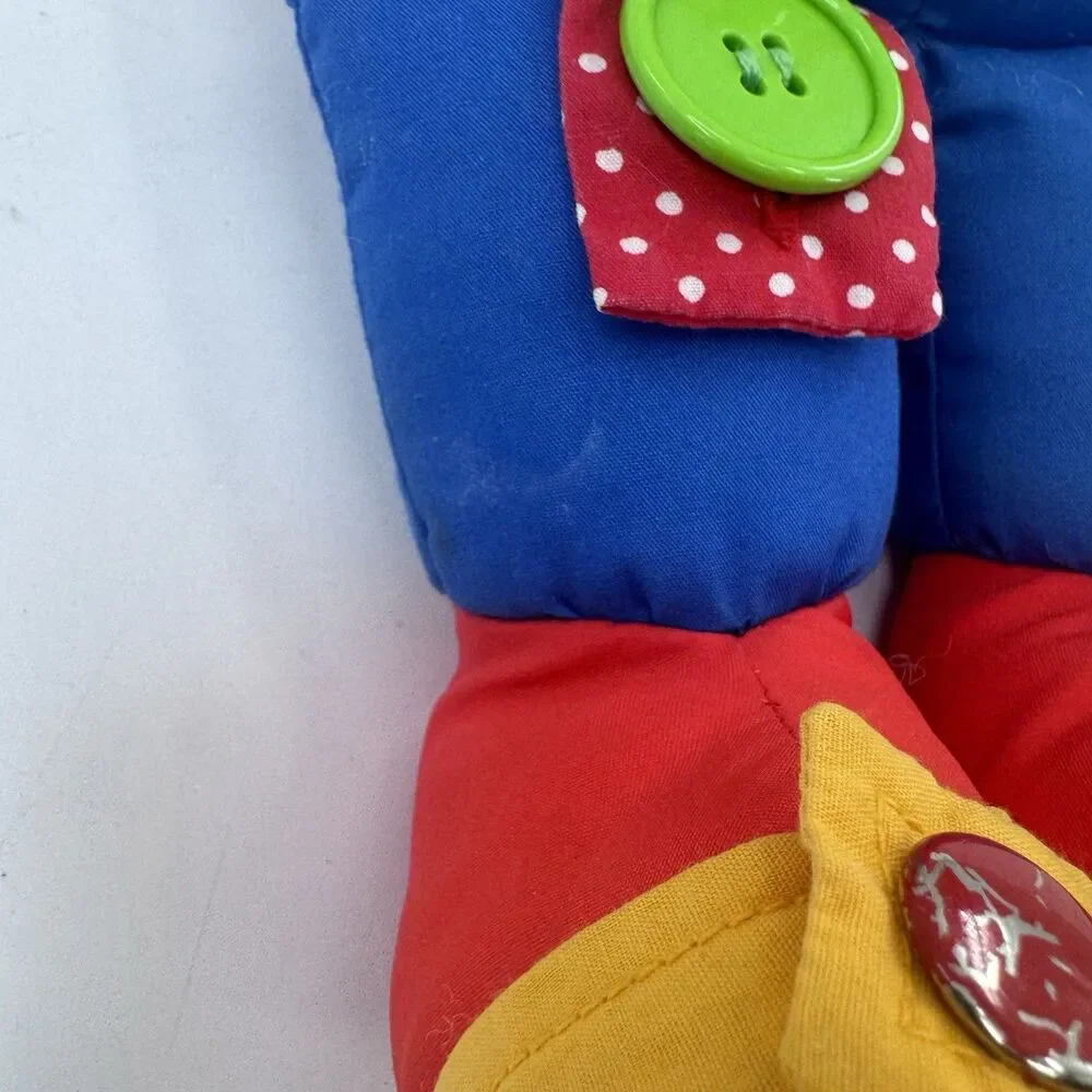 Fisher Price Kiddicraft Vintage 1990 Learning Clown Count Tie Snap Zip Button